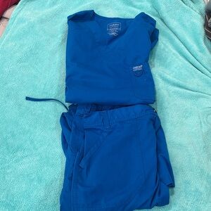 Cherokee Vibrant Blue Medical Scrub Set